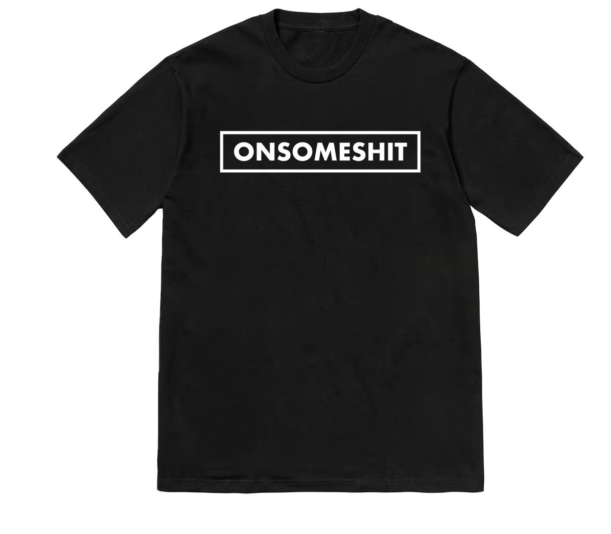 ONSOMESHIT BOX LOGO (BLACK SHIRT)